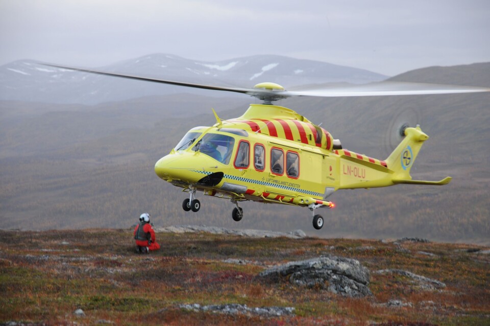 Fredag vil luftambulansen i Tromsø stå på bakken, og mandag vil det også ramme luftambulansen på Evenes, Brønnøysund, Bergen og Lørenskog. Foto: Norsk Luftambulanse.