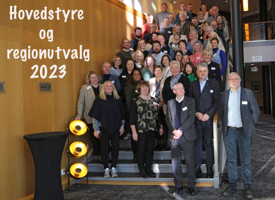 Med Parat-leder Unn Kristin Olsen i spissen, er hele hovedstyret med regionutvalg samlet på Gardermoen. Foto: Trygve Bergsland.