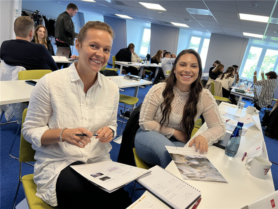 Parat UNG-leder Marte R. Hoel og styremedlem Greta Andersen.