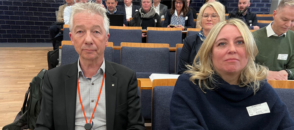 YS Stat-leder Pål N. Arnesen og Parat-leder Unn Kristin Olsen. Foto: Vetle Daler