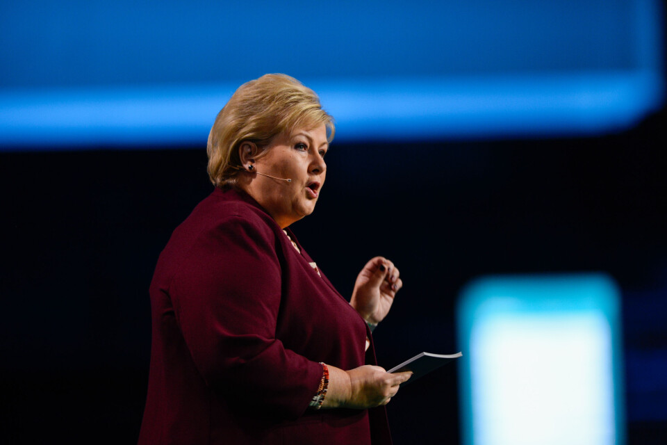 Statsminister Erna Solberg håper de nye tiltakene vil gjøre situasjonen lettere for dem som er hardest rammest økonomisk. Foto: Martin Slottemo Lyngstad/NHO
