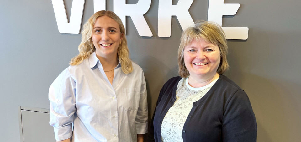 Tonje Krakeli Sneen, Parat (t.v.) og tillitsvalgt Rita Heimland, Norges arktiske studentsamskipnad i Tromsø. Foto: Vetle Daler