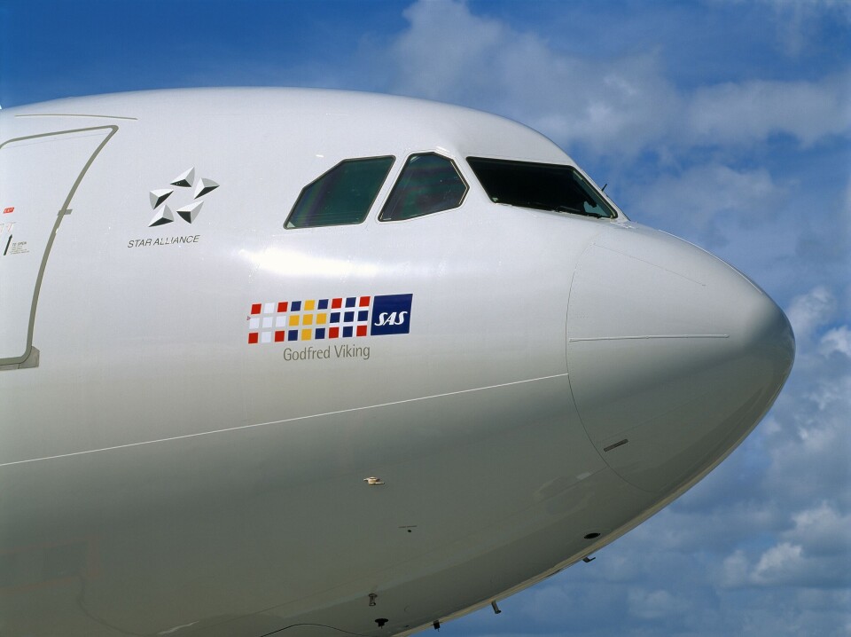 Piloter og kabinansatte ut mot SAS-ledelsen. Foto: SAS.