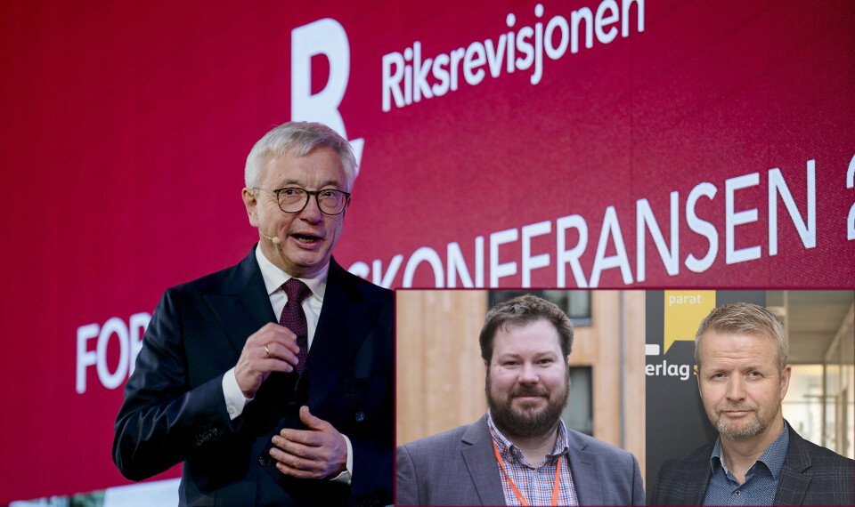 Leder av Parat politiet, Einar Follesøy Kaldhol og leder av Norges Politilederlag, Kjetil Ravlo, er enige i mye av kritikken fra riksrevisjonen. Nå etterlyser de en langtidsplan for politiet. Foto: NTB/Parat.