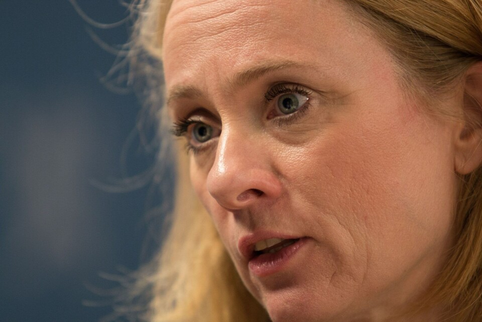 Arbeids- og sosialminister Anniken Hauglie. Foto: Jan Richard Kjelstrup/ASD