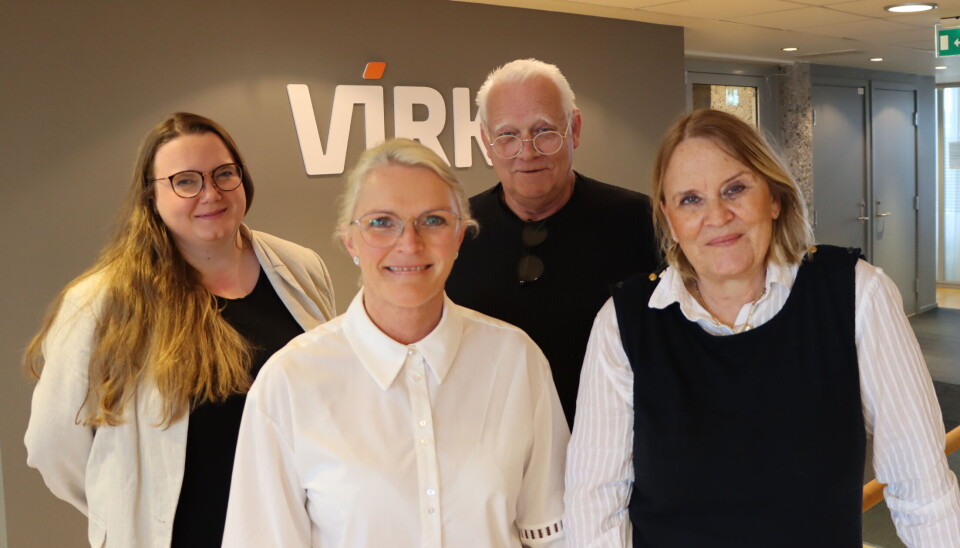 Forhandlere fra Parat, Benedicte Søderlund og Thomas Lillo. Her sammen med tillitsvalgt Hilde Tysse fra Berg Hansen, og Linda Nordvold fra Ving.
