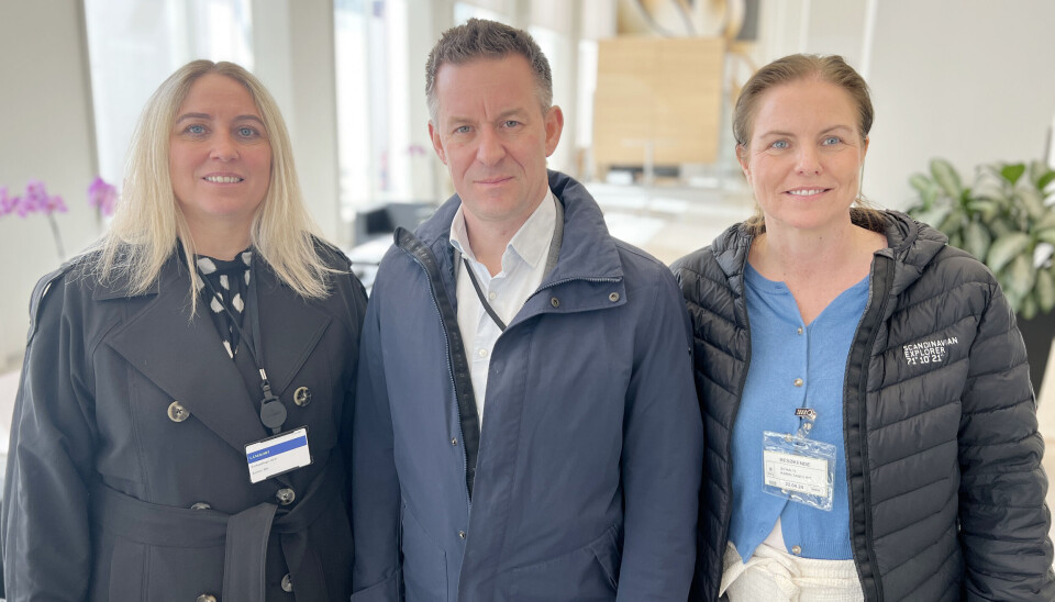 F.v.: Unn Kristin Olsen, leder i Parat; Jens B. Jahren, leder i YS Stat og Karin Tanderø Schaug, leder i Norsk Tollerforbund. F.v.: Unn Kristin Olsen, leder i Parat; Jens B. Jahren, leder i YS Stat og Karin Tanderø Schaug, leder i Norsk Tollerforbund i regjeringskvartalet under statsoppgjøret 2024.