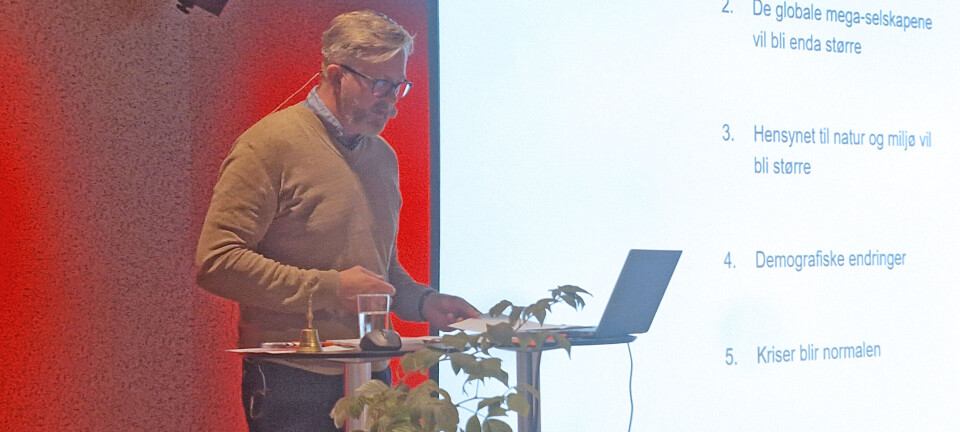 YS-leder Hans Erik Skjæggerud på regionsamlingen til region øst høsten 2024.