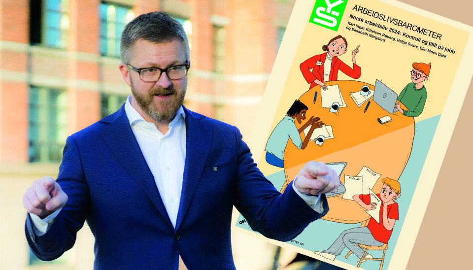 YS-leder Hans-Erik Skjæggerud bekymret over at en synkende andel fagorganiserte.