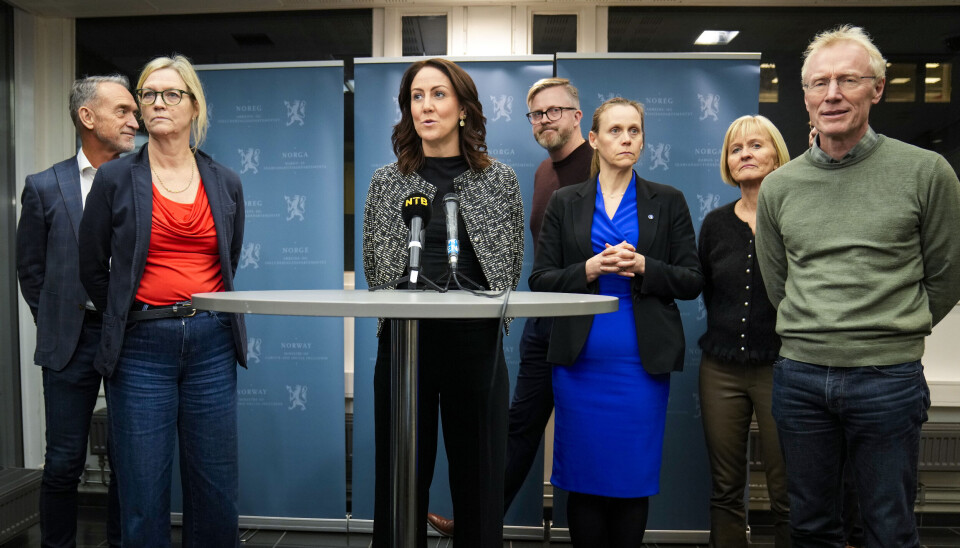 Arbeids- og inkluderingsminister Tonje Brenna (Ap) etter forhandlingene om ny IA-avtale.