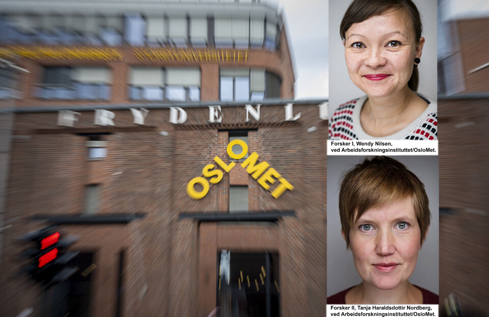 Overraskende mange norske arbeidsmiljøforskere offentliggjør sine studier i useriøse tidsskrifter, fastslår Tanja Nordberg og Wendy Nilsen fra Arbeidsforskningsinstituttet.