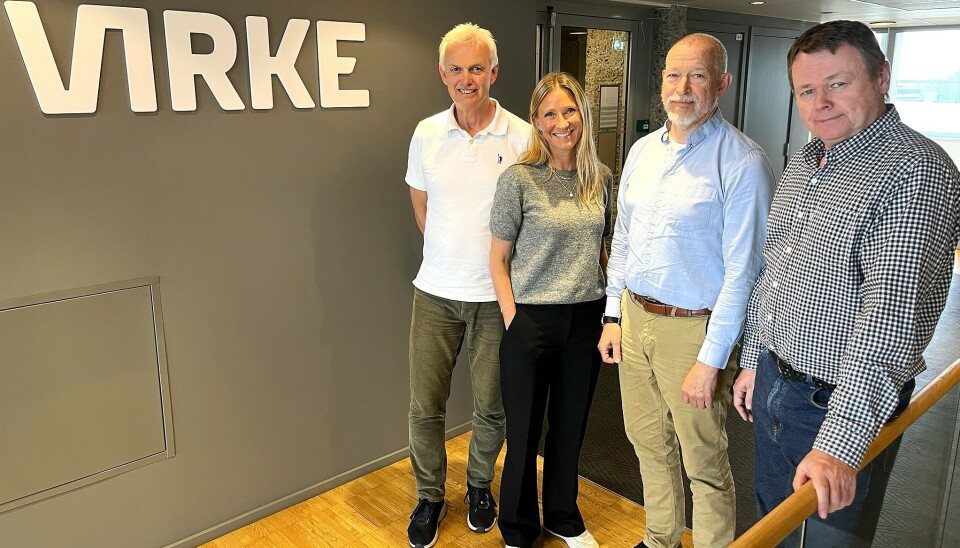 Fra venstre: Sveinung Berger (Delta), Nina Skjervik (Delta), Are Sand (Stafo) og Bjørn Are Sæther (Parat) representerte YS-forbundene i forhandlingene med Virke i HUK-området.