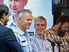 Håkon Skulstad og Geir Sverre Braut holder dialogen i gang før Politirolleutvalget begynner skrivearbeidet.