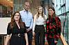 Fra venstre: Katrine Andresen Roald, som ledet Parats forhandlinger, Oddgeir Schei fra Norske Meierifolks Landsforening (NML), Gunilla Gabrielle Brandt fra Høgskolen Kristiania og Lin Karsten fra DNV. Foto: Andreas Lapinskas Gevelt/Parat