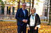 Oslo 21.10.26: Hans-Erik Skjæggerud (53) er gjenvalgt som YS-leder, mens Marit Solheim (59) er valgt som ny nestleder. Foto: Thomas Brun NTB Studio